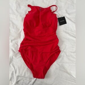 Ellen Tracy Bold Red Women's One Piece
